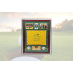 Load image into Gallery viewer, Phil Mickelson 2010 Masters Golf pin flag framed 32in x 26in signed with proof
