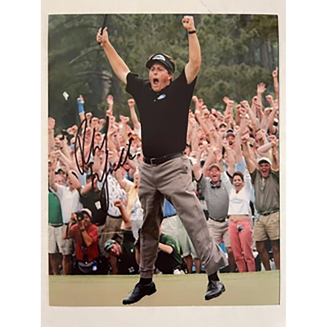 Phil Mickelson 8 x 10 signed photo with proof - Awesome Artifacts 