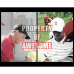 Load image into Gallery viewer, Phil Mickelson and Tiger Woods Masters scorecard signed with proof
