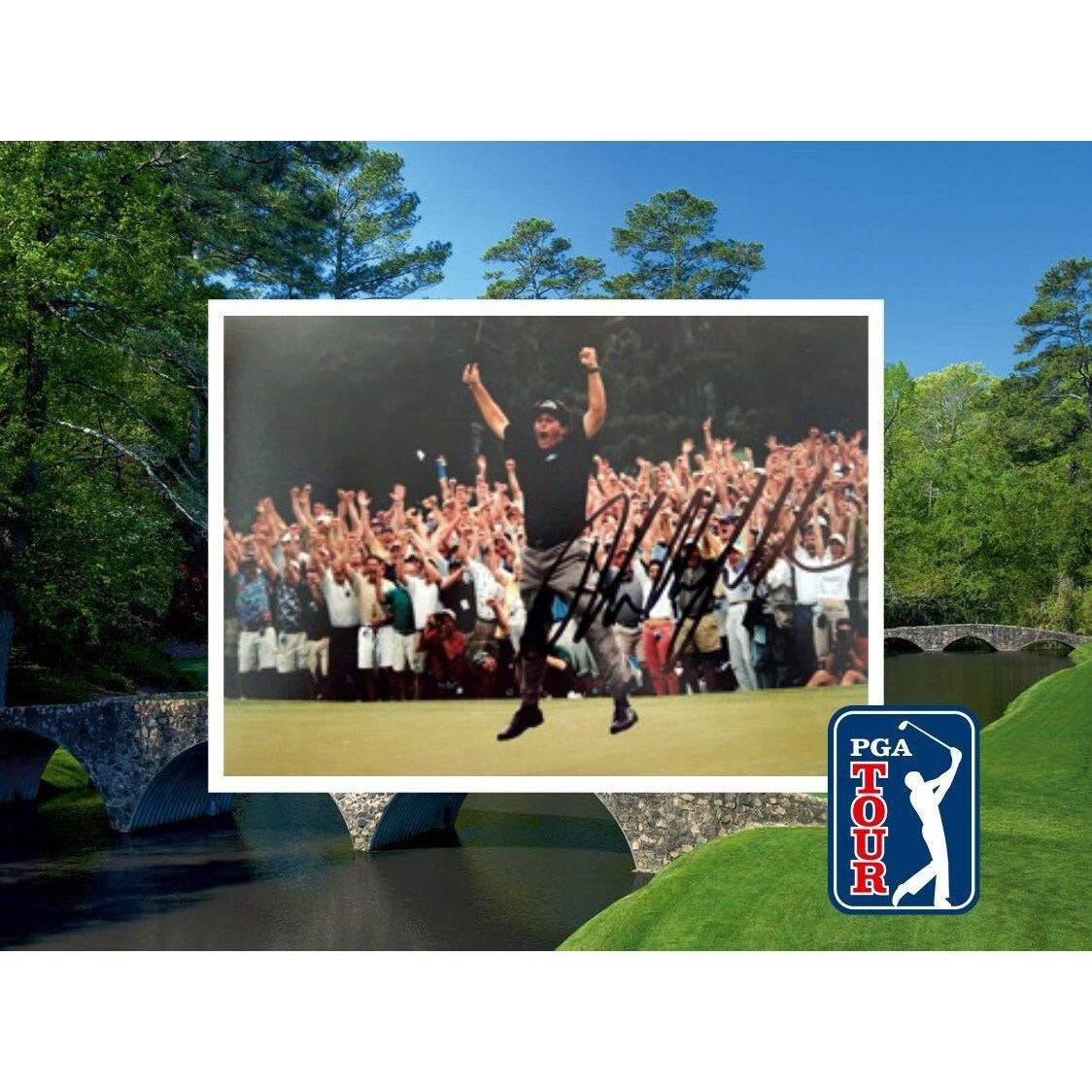 Phil Mickelson Masters golf champion 5X7 photo signed with proof