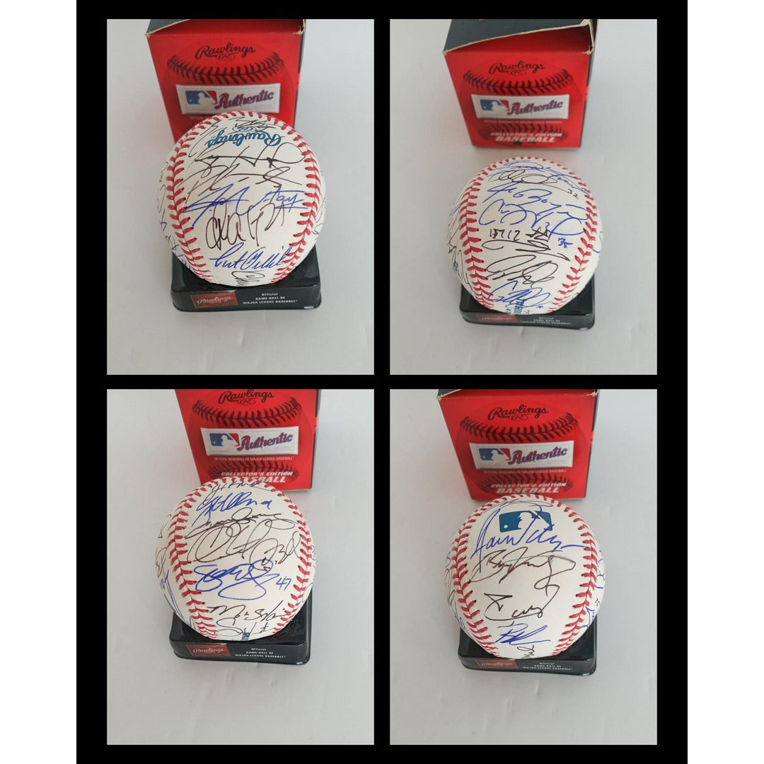 Philadelphia Phillies Ryan Howard, Jimmy Rollins, Cole Hamels 2008 World Series champs team signed ball  with proof