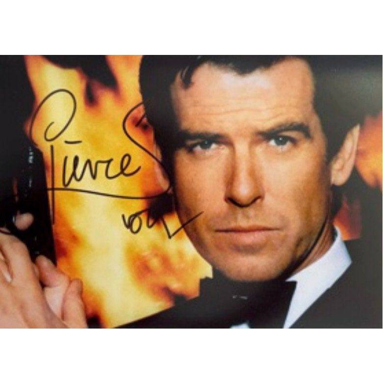 Pierce Brosnan James Bond 007 5 x 7 photo signed with proof