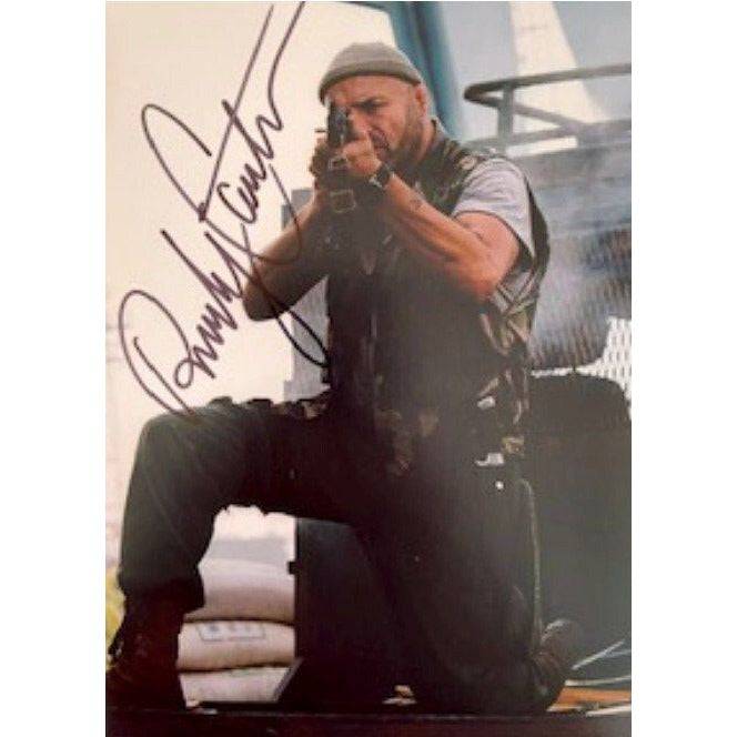 Randy Couture toll road Expendables 5 by 7 photo signed