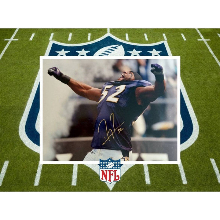 Ray Lewis Baltimore Ravens 16 x 20 photo signed