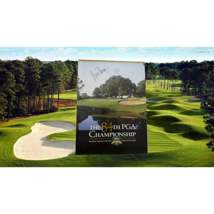 Rich beem PGA Championship 2002 program signed