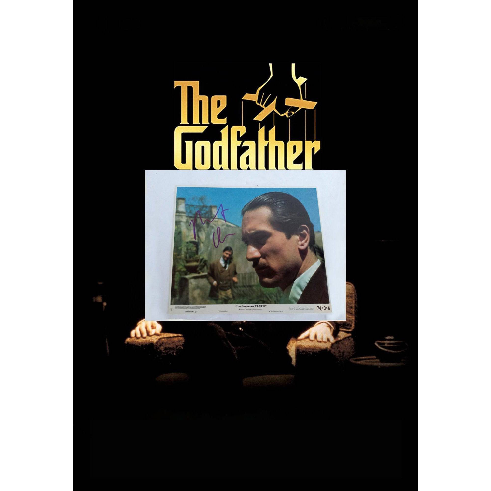 Robert De Niro II original lobby card 1972 the Godfather 8x10 signed with proof