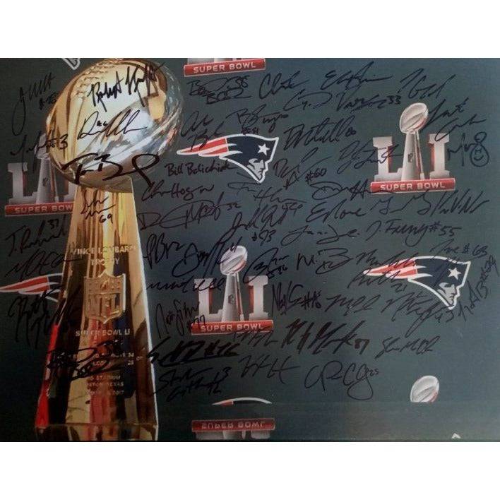 Robert Kraft Tom Brady Bill Belichick 2016 SB Champs New England Patriots team signed 16 x 20 photo - Awesome Artifacts 