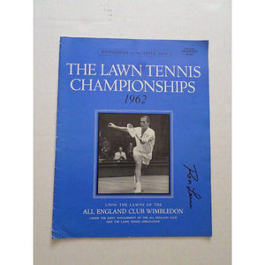 Rod Laver 1962 Wimbledon program sign - Awesome Artifacts 