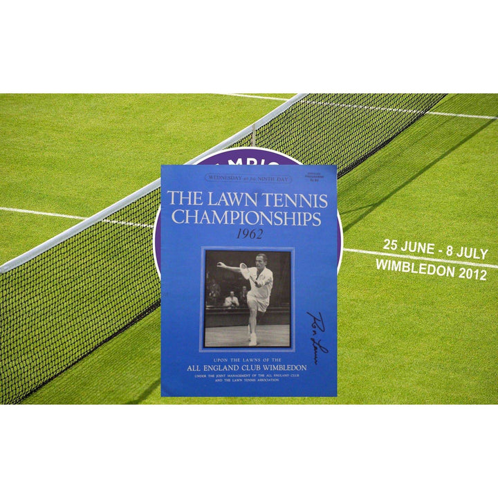 Rod Laver 1962 Wimbledon program sign - Awesome Artifacts 