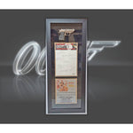 Load image into Gallery viewer, Roger Moore The Man with the Golden Gun Cast signed and framed with proof
