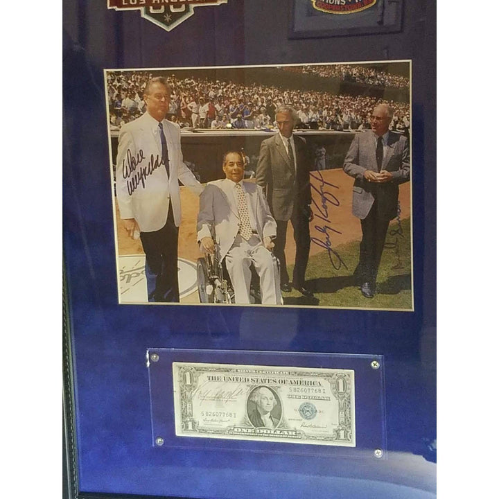 Roy Campanella Sandy Koufax Don Drysdale signed