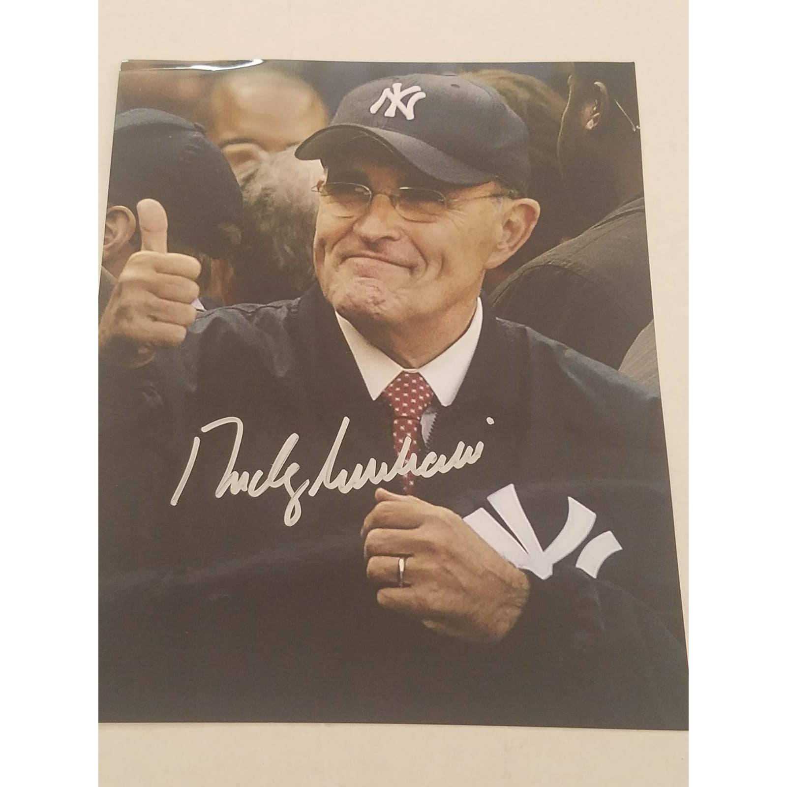 Rudy Giuliani 8 x 10 signed photo