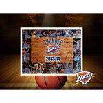 Load image into Gallery viewer, Russell Westbrook Kevin Durant Oklahoma City Thunder 2013 14 team signed 16 x 20 photo
