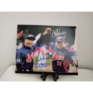 Sadaharu oh and Ichiro Suzuki 8 by 10 signed with proof