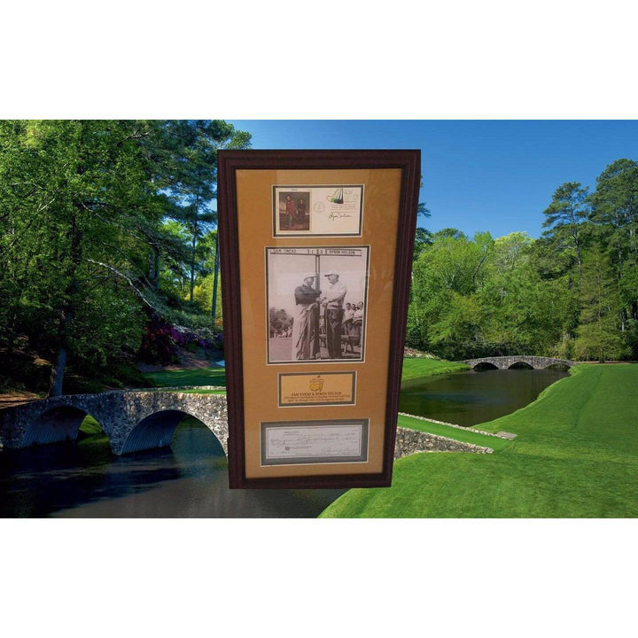 Sam Snead and Byron Nelson Signed and Framed