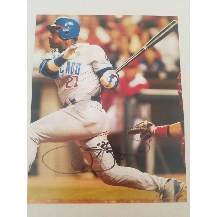 Sammy Sosa Chicago Cubs 8 x 10 signed photo