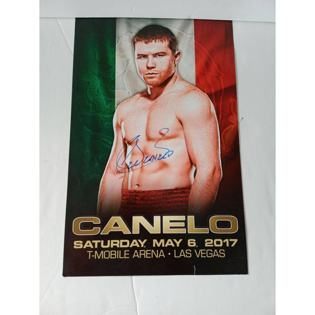 Saul Canelo Alvarez 11 x 17 signed with proof