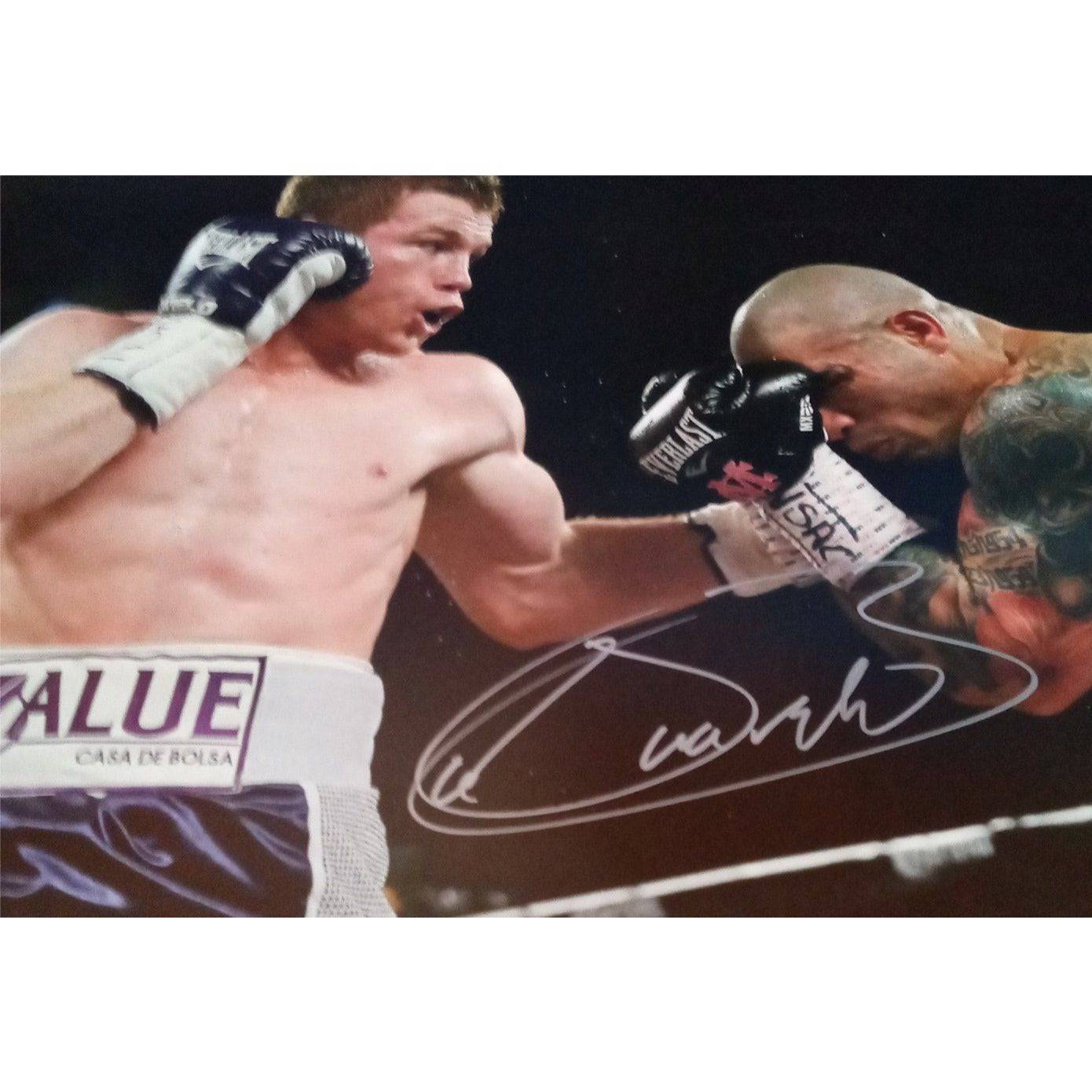 Saul Canelo Alvarez 16 x 20 photo signed with proof - Awesome Artifacts 