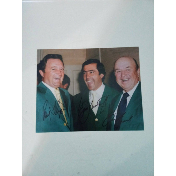 Severiano Ballesteros, Sam Snead and Raymond Floyd 8 by 10 signed photo with proof - Awesome Artifacts 