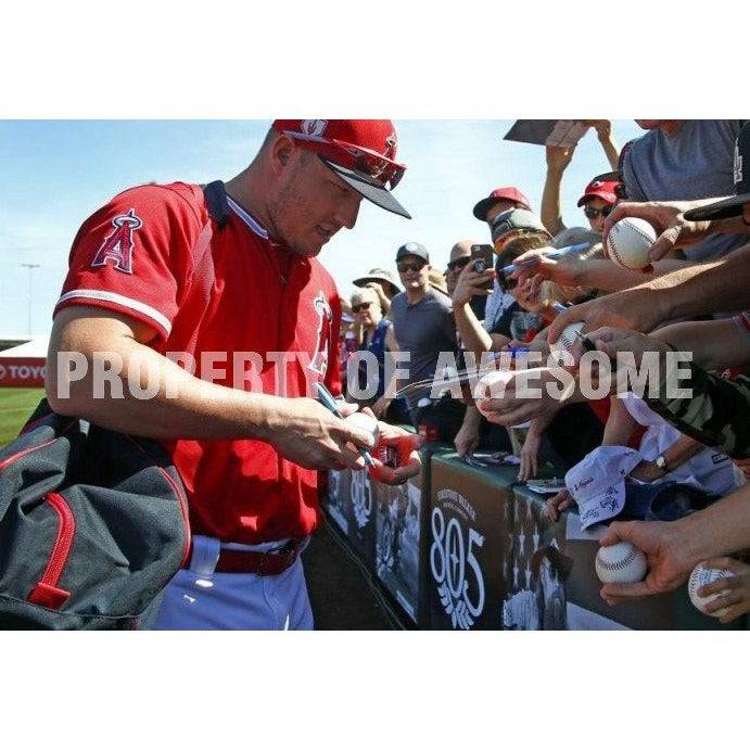 Shohei Ohtani Mike Trout Albert Pujols 8x10 signed with proof