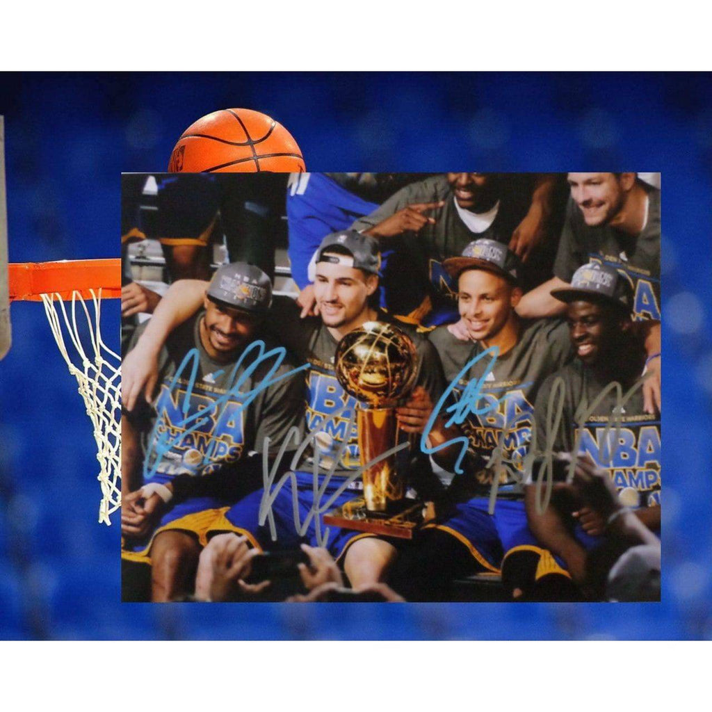 Steph Curry Andre Iguodala Klay Thompson Draymond Green 8 x 10 signed photo