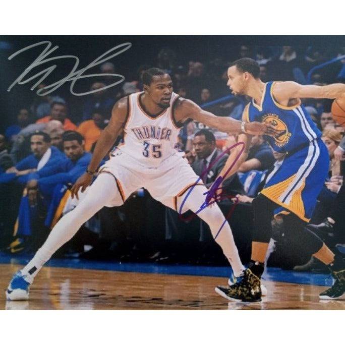 Stephen Curry and Kevin Durant 8 x 10 photo signed with proof