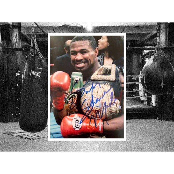 Sugar Shane Mosley boxing Legend 5 x 7 photo signed