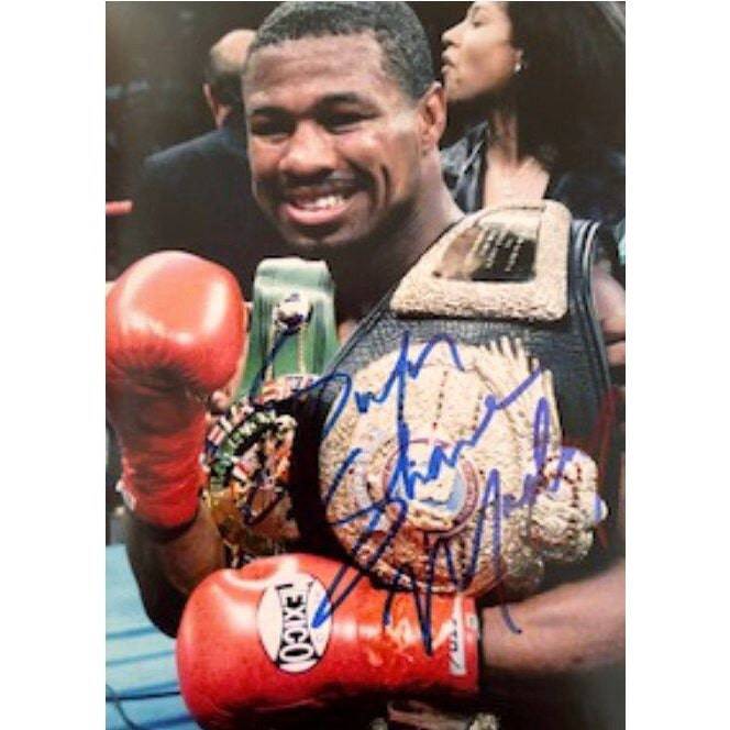 Sugar Shane Mosley boxing Legend 5 x 7 photo signed