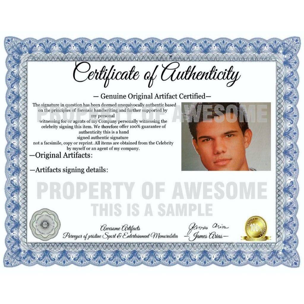 Taylor Lautner signed with proof - Awesome Artifacts 