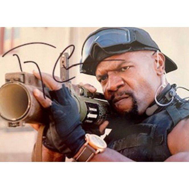 Terry Crews The Expendables 5 x 7 photo signed