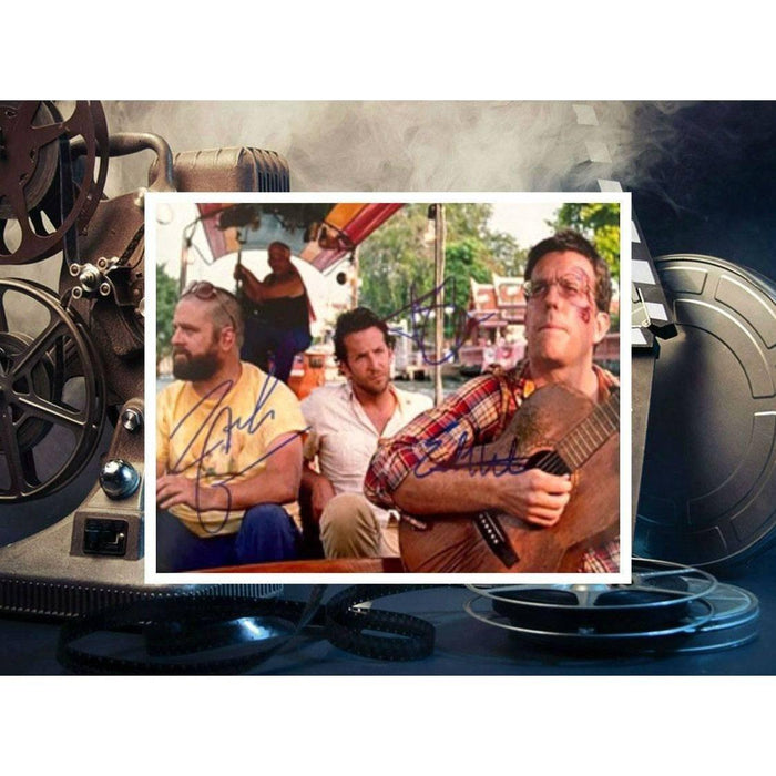 The Hangover Bradley Cooper Zach Galifianakis Ed Helms Justin Bartha and Todd Phillips signed 8 x 10 photo with proof