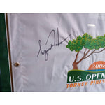 Load image into Gallery viewer, Tiger Woods 2008 US Open signed flag with proof
