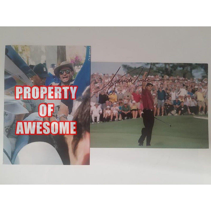 Tiger Woods 5 x 7 photo signed with proof