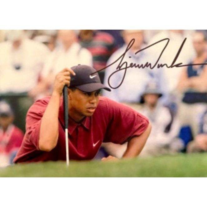 Tiger Woods 5x7 photograph signed with proof