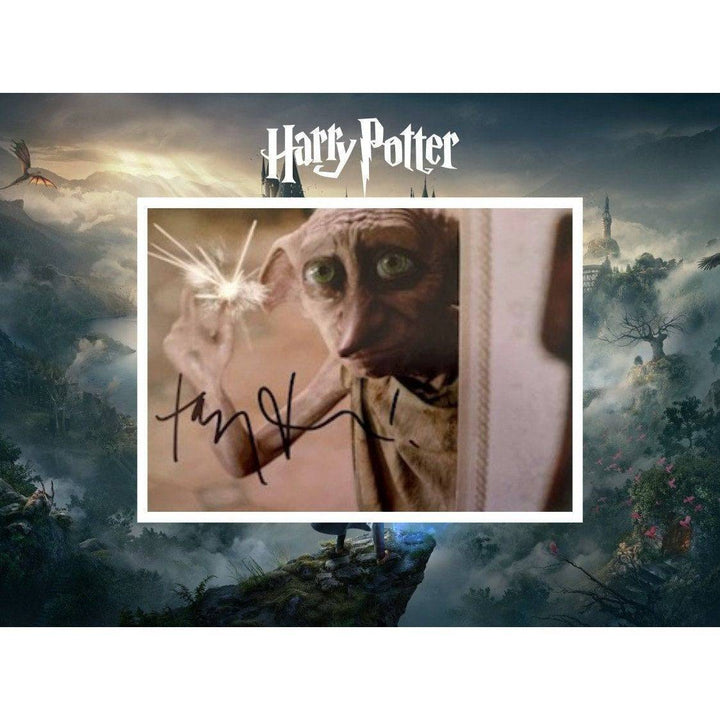 Toby Jones "Dobby" Harry Potter 5x7 photo signed