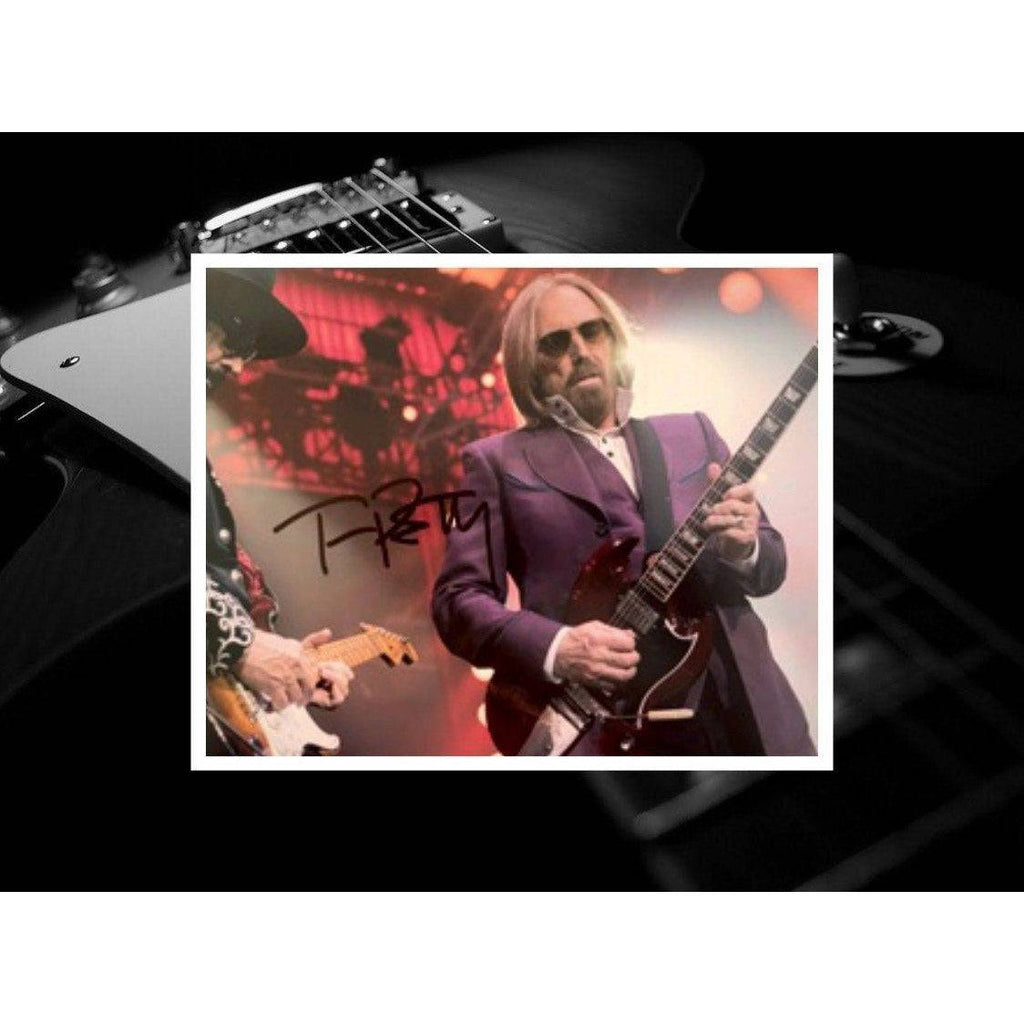 Tom Petty 8 by 10 signed photo with proof