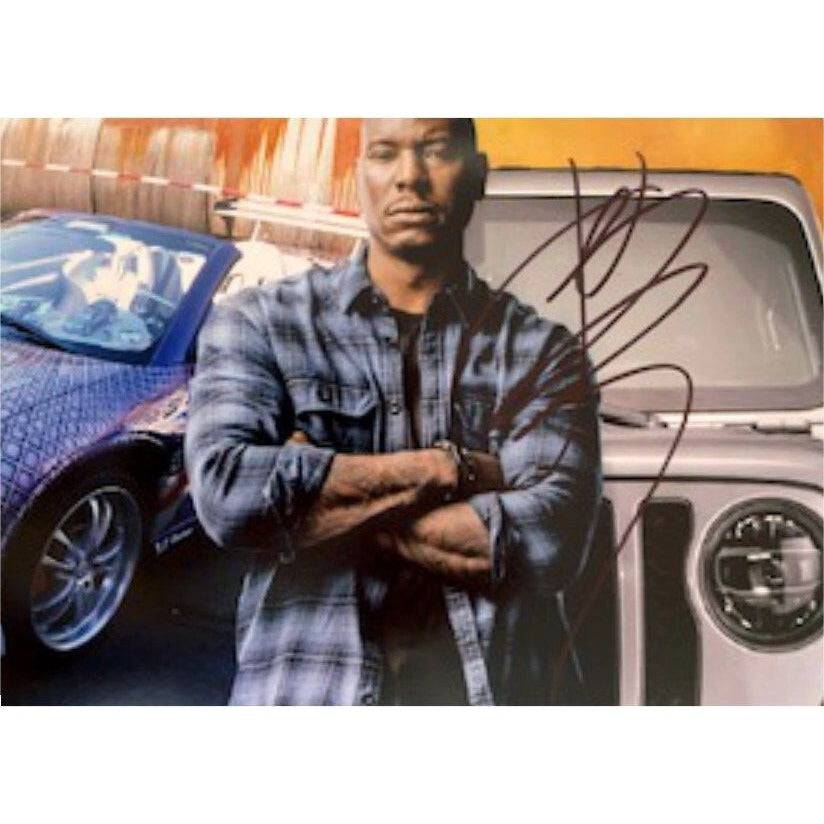 Tyrese Gibson Roman Pearce Fast and Furious 5 x 7 photo signed