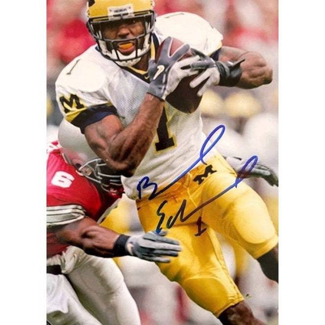 University of Michigan Braylon Edwards 5 x 7 photo signed