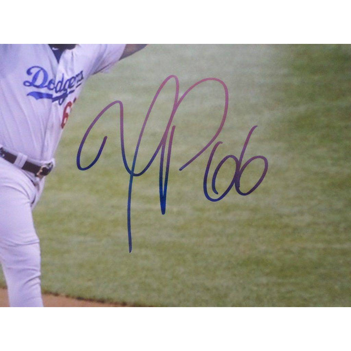 Yasiel Puig Los Angeles Dodgers 8 by 10 signed photo - Awesome Artifacts 