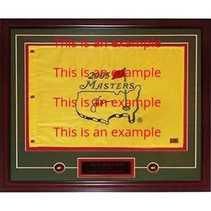 Certificate of Authenticity for Zach Johnson 2015 Open Signed Golf Flag with proof