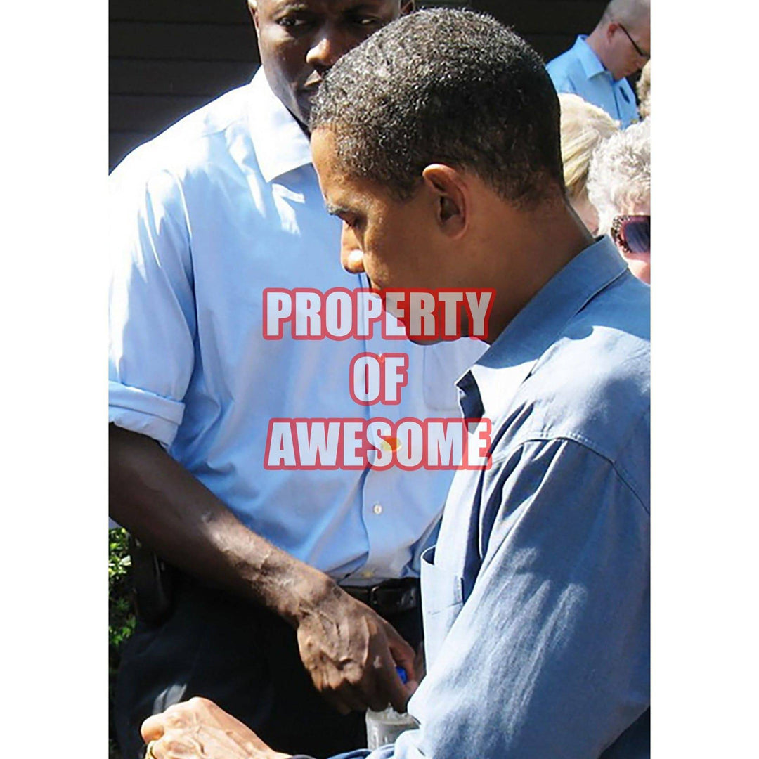 Barack Obama 8 x 10 photo signed with proof