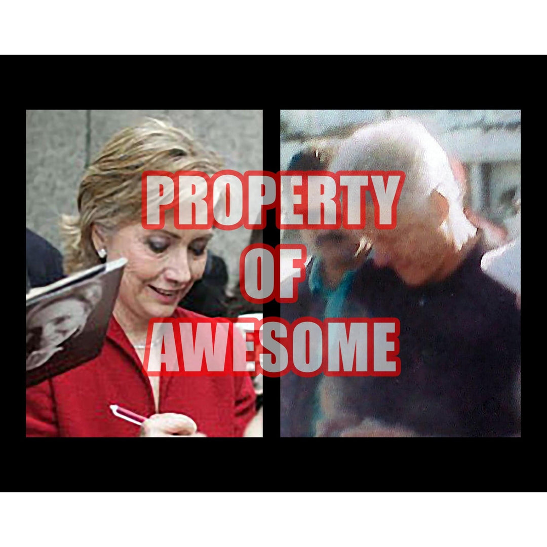 Bill and Hillary Clinton 11 by 14 photo signed with proof - Awesome Artifacts 