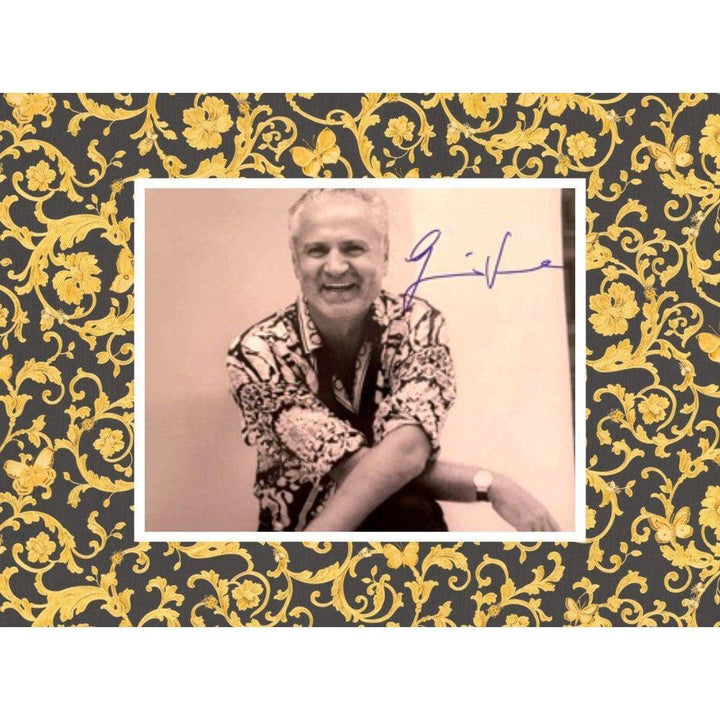 Gianni Versace 8x10 signed photo