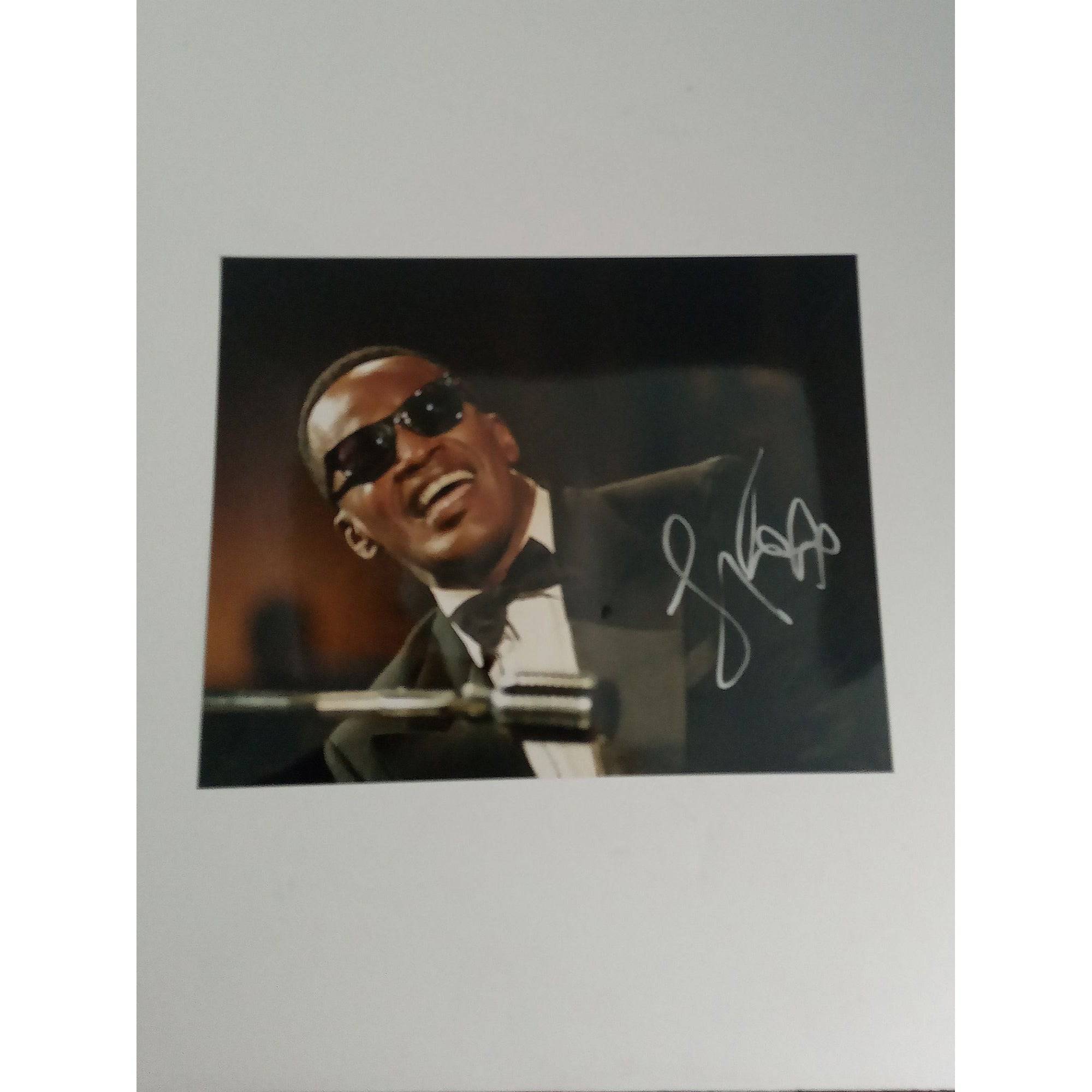 Jamie Foxx Ray 8 x 10 signed photo with proof