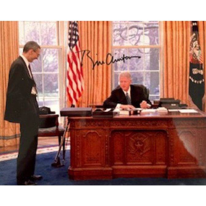 President Bill Clinton 8 x 10 photograph signed with proof