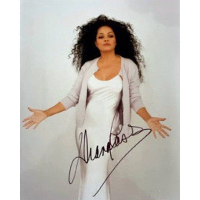 Diana Ross 8x10 photo signed with proof