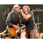 Load image into Gallery viewer, Eddie Vedder and Neil Young 8 x 10 signed photo with proof
