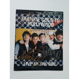 Frankie Goes to Hollywood 8 by 10 signed photo with proof