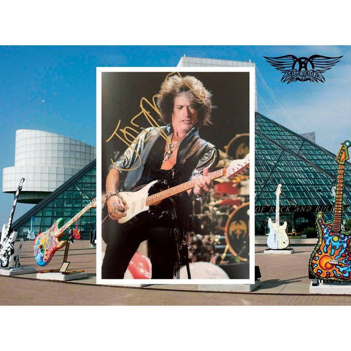 Joe Perry Aerosmith 5 x 7 photo signed with proof