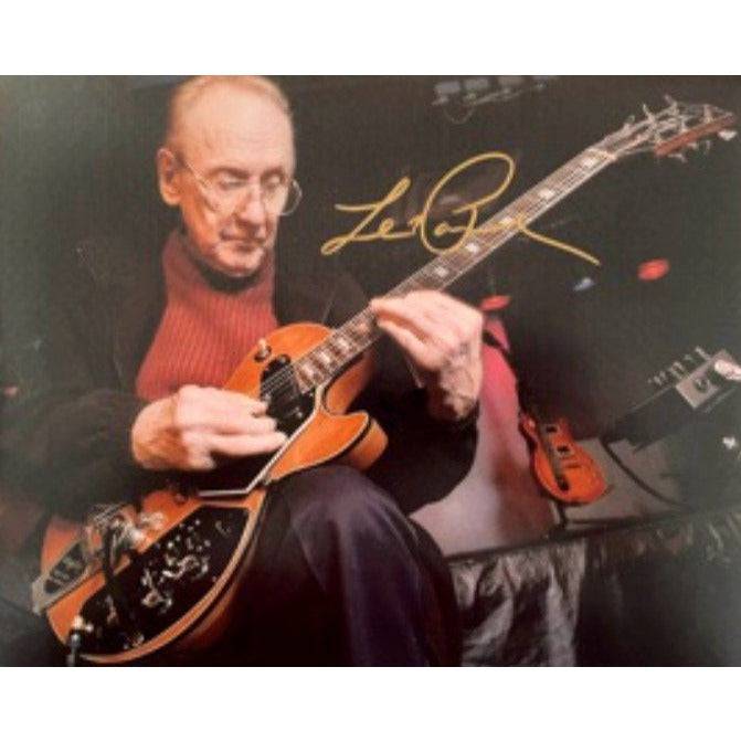 Les Paul 8 by 10 signed photo with proof